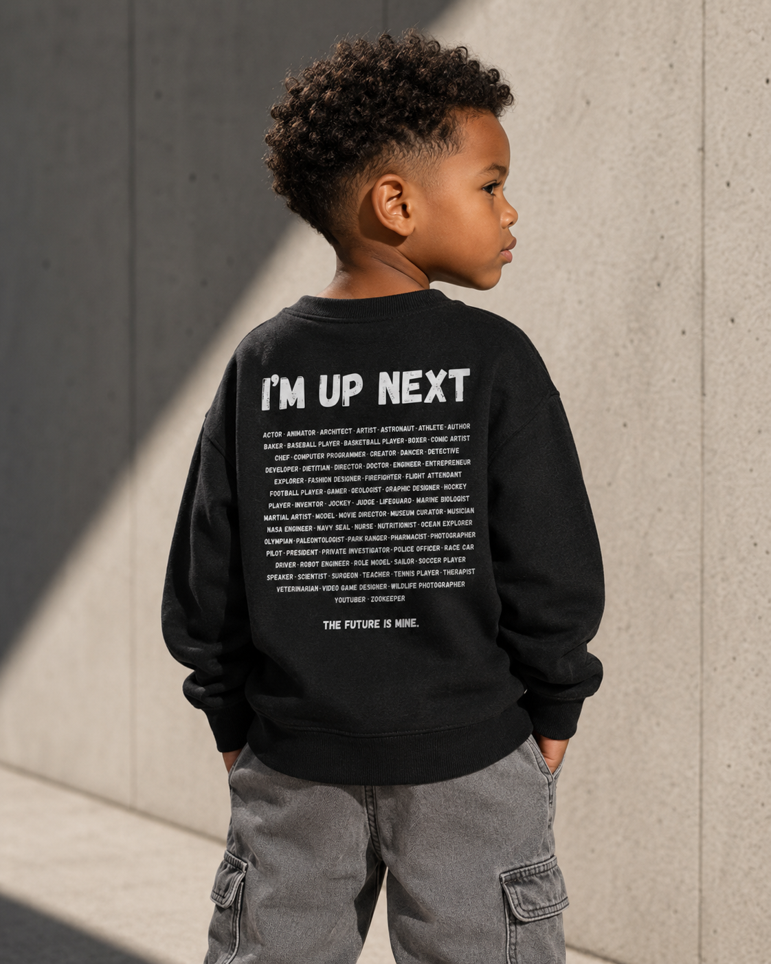 I'm Up Next™ Youth Fleece Sweatshirt | Cozy Kids Crewneck Pullover