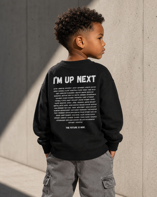 I'm Up Next™ Youth Fleece Sweatshirt | Cozy Kids Crewneck Pullover