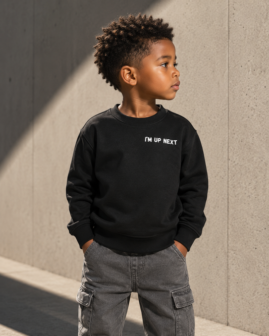 I'm Up Next™ Youth Fleece Sweatshirt | Cozy Kids Crewneck Pullover