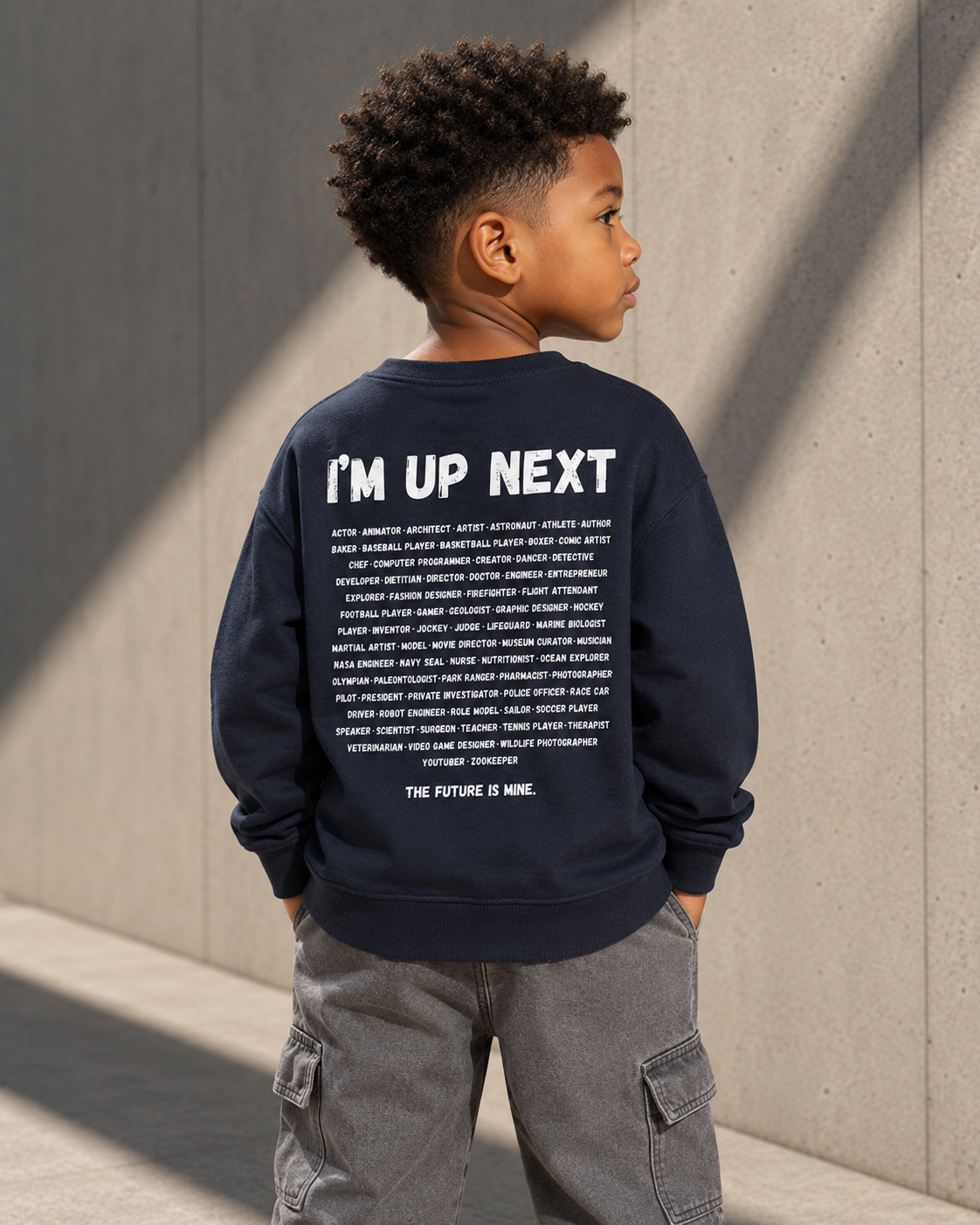 I'm Up Next™ Youth Fleece Sweatshirt | Cozy Kids Crewneck Pullover