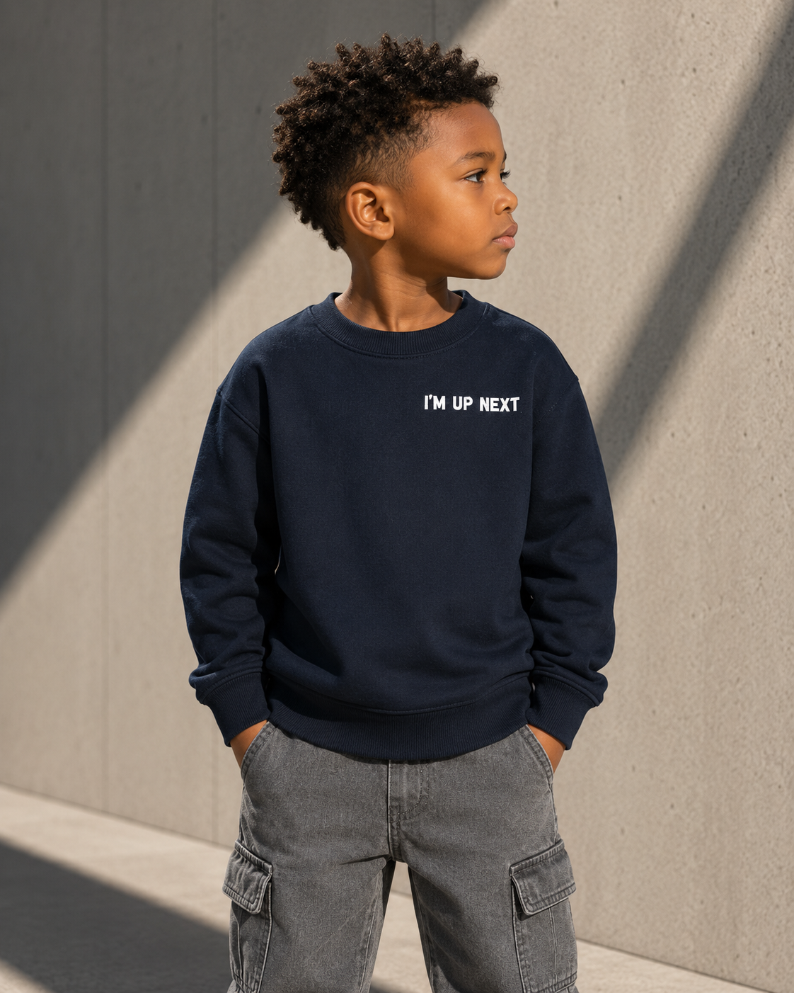 I'm Up Next™ Youth Fleece Sweatshirt | Cozy Kids Crewneck Pullover