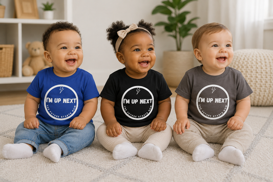 I'm Up Next Baby Tee | Circle Logo