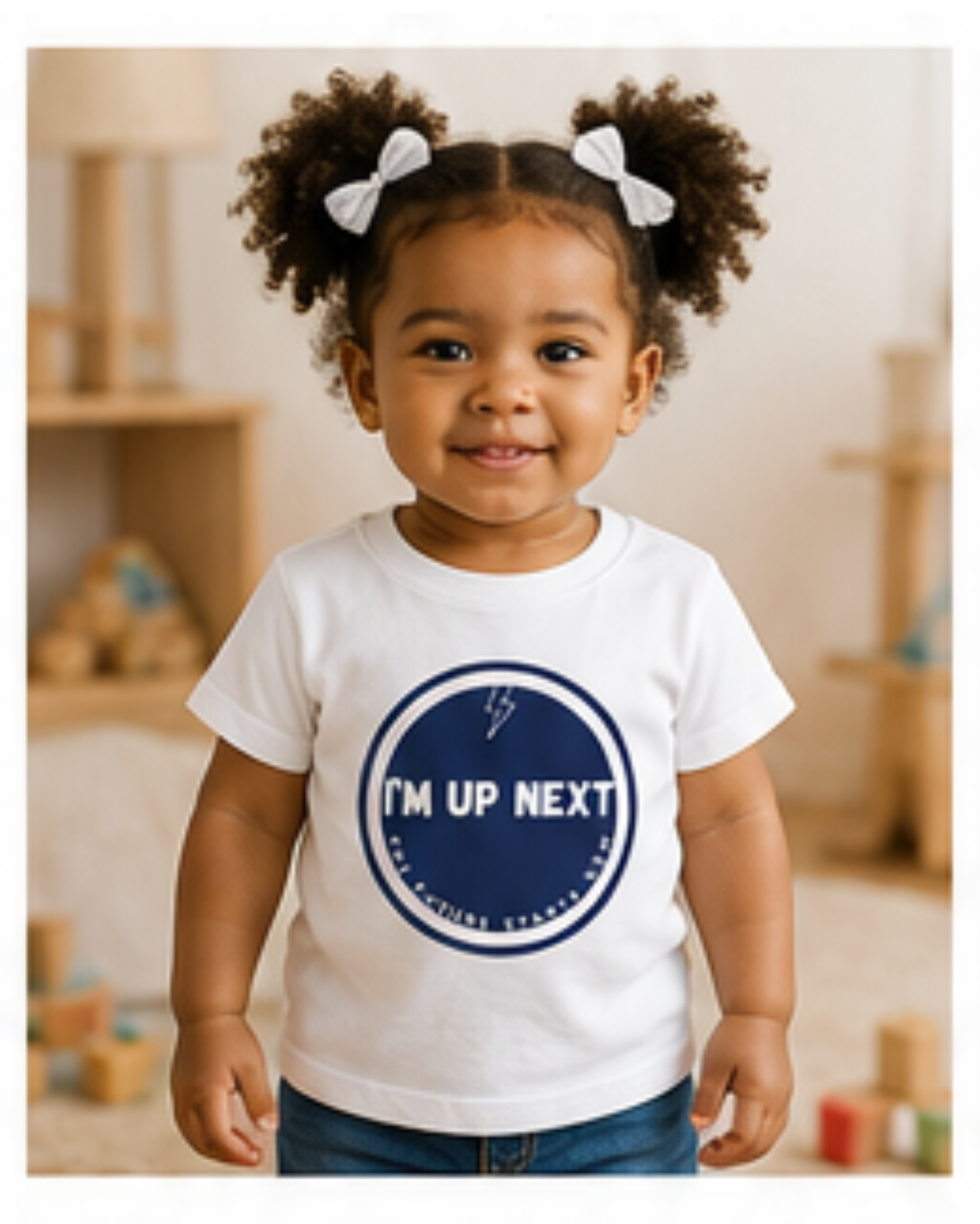 I'm Up Next Toddler Tee | Circle