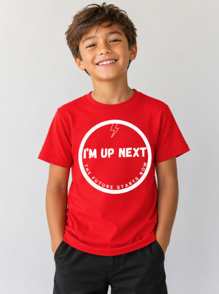 I'm Up Next™ Youth Classic T-Shirt | Motivational Kids Graphic Tee